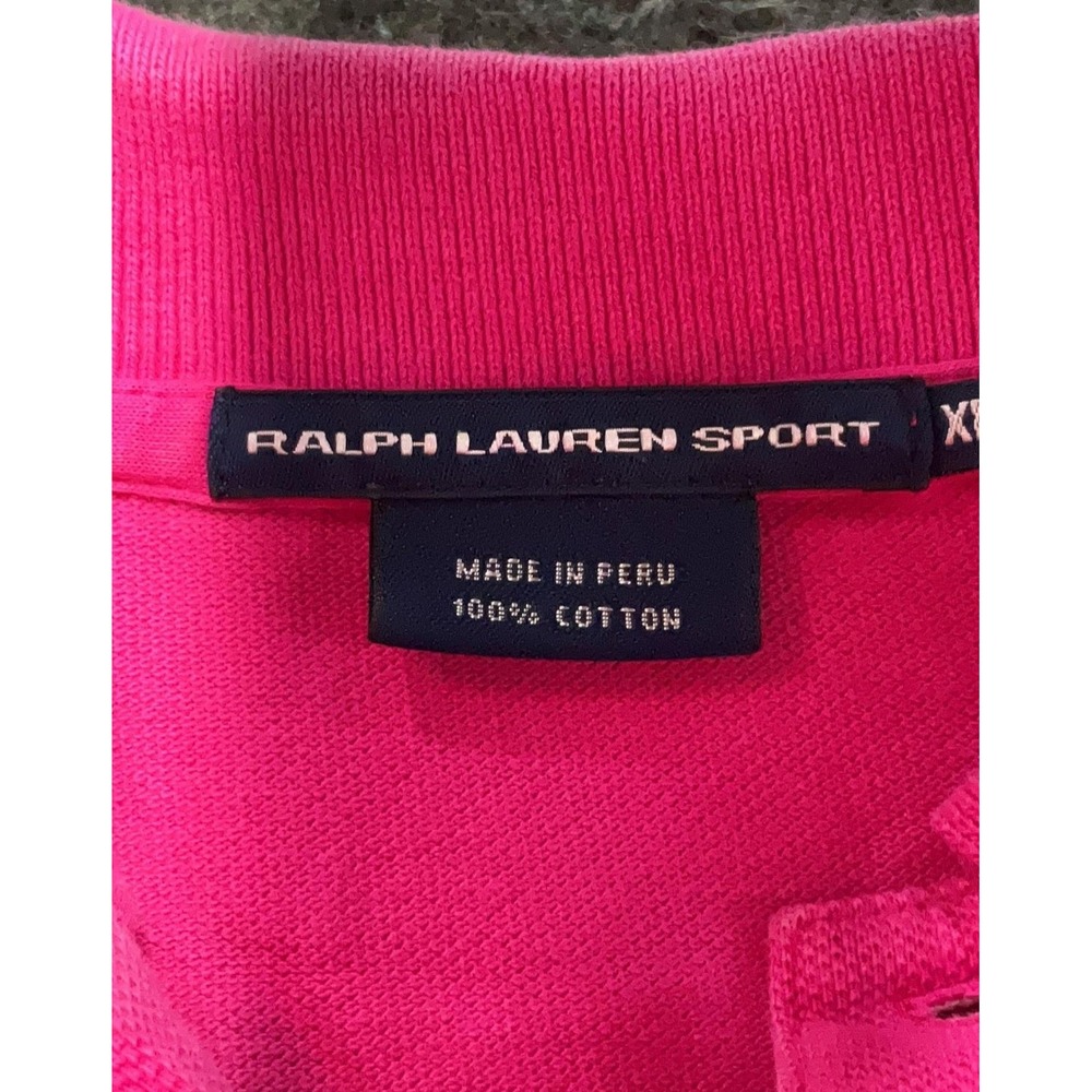 Ralph Lauren Sport Dress Women XL Pink Polo Pique Short Sleeve Cotton Knit Pony - Picture 6 of 7
